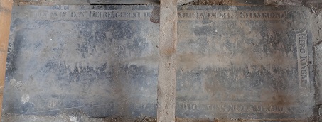 Ao 1667 den 31 iuly is in den heere gerust den godsaligen en seer geleerden Hero Kingma dienaer IC in Sneek oud [71?] iaer en leit hier begraven