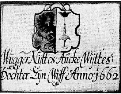 Wijgger Nijttes Aucke Wijttes dochter zijn wijff anno 1662