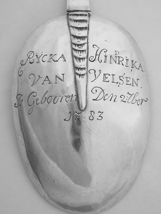 Rycka Hindrika van Velsen is gebooren den 2 : 7ber 1783 Rycka Hindrika van Velsen is gebooren den 2 : 7ber 1783